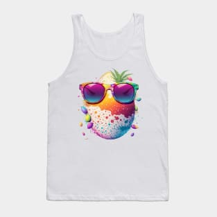 Easter Egg with Sun glasses Poster Tank Top